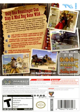 Mad Dog McCree Gunslinger Pack box cover back